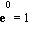 exp(0) = 1